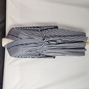 Draper James Louise Belted Robe Women 2X Blue Gingham Lounge Cottagecore Preppy